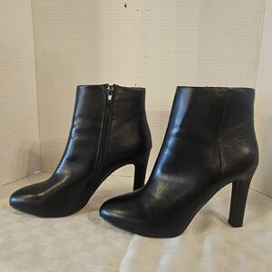 Sleek Black Ankle Booties with Stiletto Heel